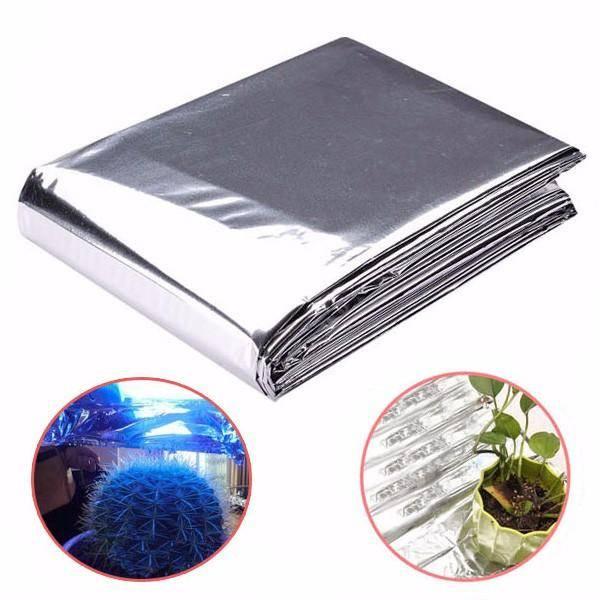 Silver 82x47 Inch Plant Hydroponic Highly Reflective Film Grow Light Accessories Greenhouse Reflectance Coating Plant Covers