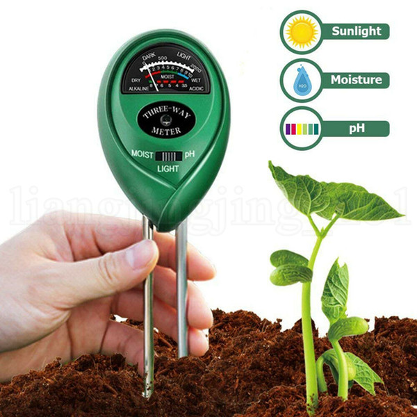 Soil Moisture Meter 3 in 1 Garden Plant Flowers PH Tester Moisture Light Meter Testing Tools Garden Supplies 300pcs OOA6728