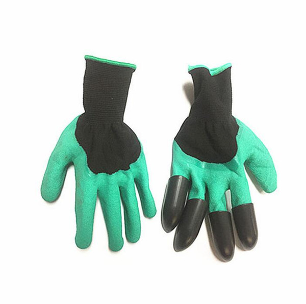 Garden Genie Gloves With Fingertips Claws Green Dig and Plant Safe Pruning Gloves Garden Waterproof Digging Gloves