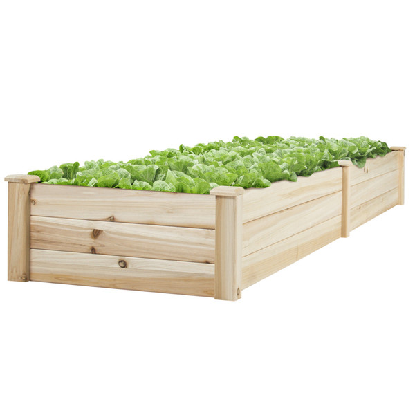 Vegetable Raised Garden Bed Patio Backyard Grow Flowers elevated Planter