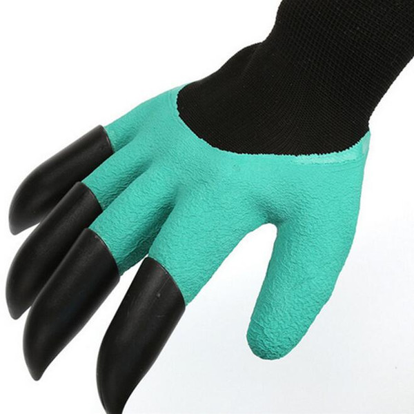 Garden Genie Gloaves With Fingertips Claws Green Dig and Plant Safe Pruning Gloves Garden Waterproof Digging Gloves with retail box