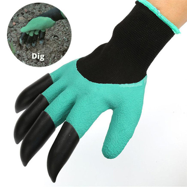 Garden Genie Gloves Five Fingers With Claws Digging Rose Planting Glove Without Other Tools Rinses Clean Keep Hands Dry