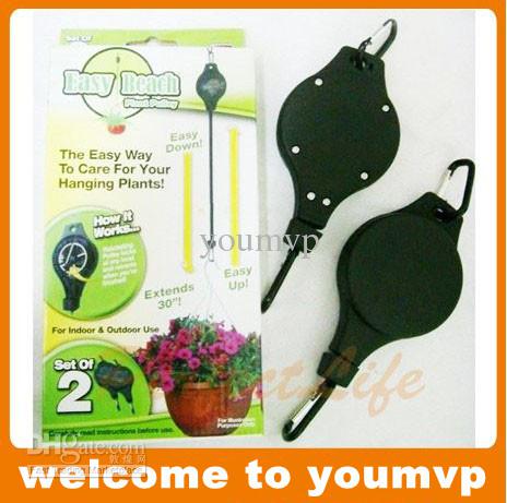 Garden hook Easy Reach Plant Pulley Plant Hanger garden hook 5 sets/lot (1set=2pcs)