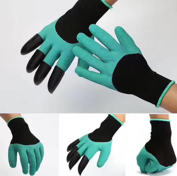 Garden Genie Gloves With Fingertips Claws Green Dig and Plant Safe Pruning Garden Waterproof Digging Garden Supplies Gloves