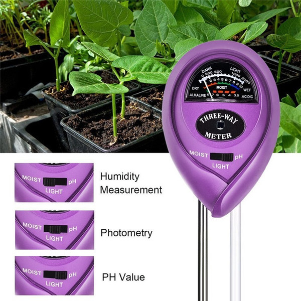 New Analog Soil Moisture Meter For Garden Plant Soil Hygrometer Water PH Tester Tool Without Backlight Indoor Outdoor practical K327