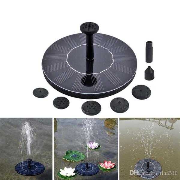 New Solar Water Pump Floating Panel Kit Fountain Pool Pump Kit Lotus Leaf Floating Pond Watering Submersible Garden Water Pump T2I351