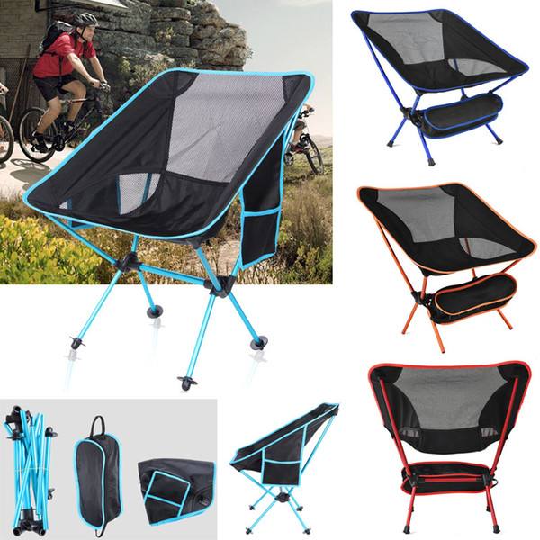 4Colors Folding Camping Backpack Chair Compact Heavy Duty Chairs For Hiking Fish Picnic Beach Camp Backpacking Outdoor Festivals JHH7-1152