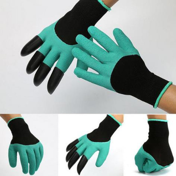 Garden Genie Gloves With 4 Claws Unisex Cut Resistant Nitrile No Worn Out Fingertips Unisex Claws Left Hand Claws