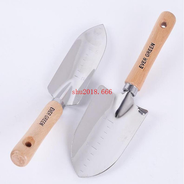 Stainless Steel Small Scale Shovel With Wooden Handle Garden Hand Tool