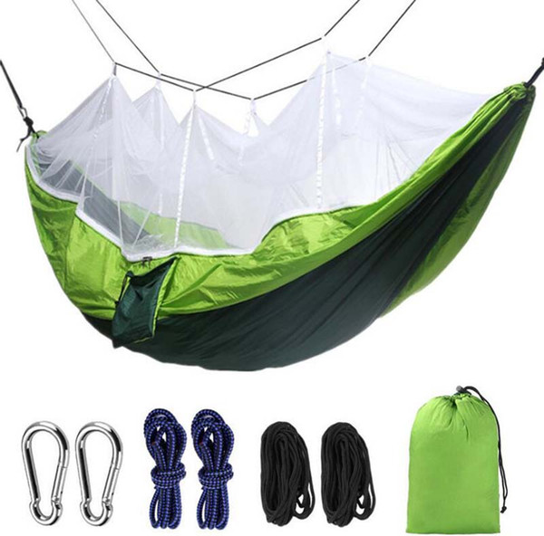 Outdoor Hammock With Mosquito Net Double Camouflage Parachute Mosquito Net Nylon Hammock Manufacturer Wholesale Custom