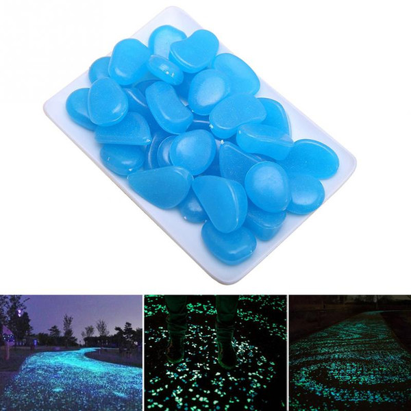 3bag/8pcs Unique Aquarium Fake Pebbles Glow Stone Night Rocks Aquarium Decoration