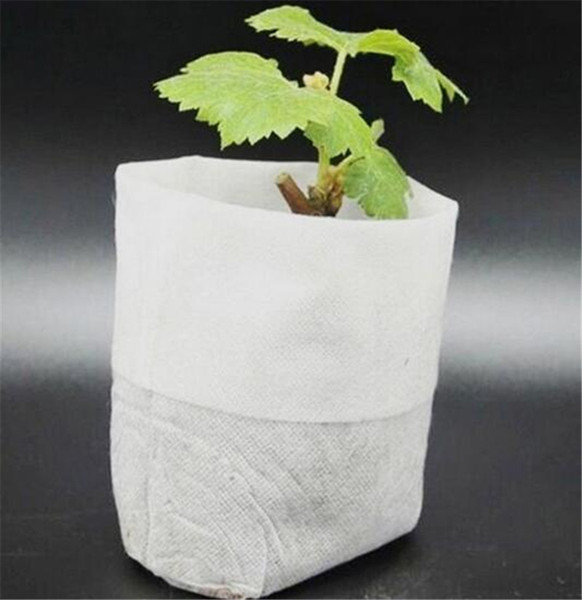 100pcs/Pack Garden Supplies Environmental Protection Nursery Pots Seedling Raising Bags 8*10cm Fabrics