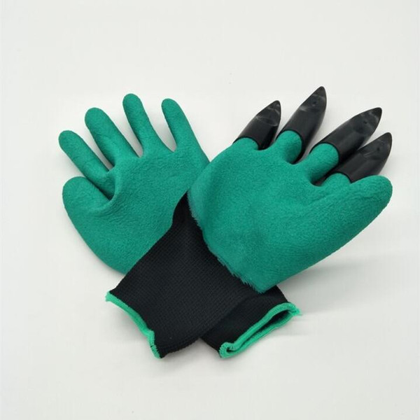 Garden Genie Gloves With 4 Claws Built In Claws Easy Way To Garden Digging Planting Gloves Waterproof Resistant To Thorns wn078 100pair