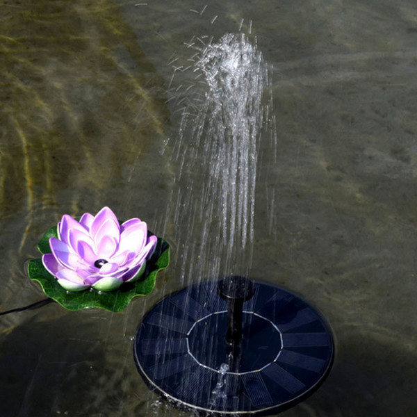 Solar Energy Moved Water Pump Kit Panel Floating Lotus Leaf Pump Water Supply Pump For Winking