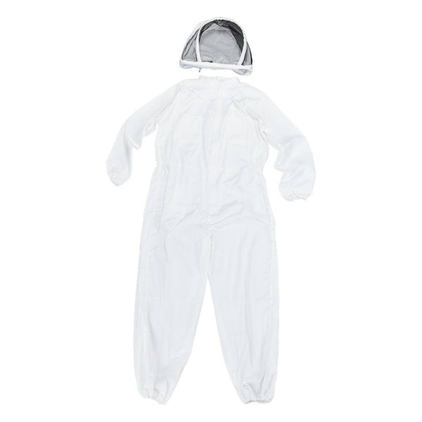 Professional Polyester Cotton Full Body Beekeeping Suit with Veil Hood Size L XL XXL comfortable free US shipping