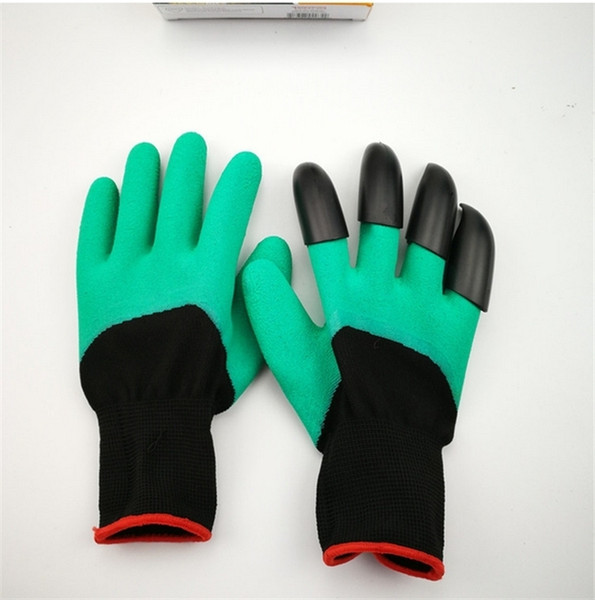 Garden Genie Gloves With 4 Claws Unisex Cut Waterproof Resistant Nitrile No Worn Out Fingertips Claws Gloves For Digging & Planting Best