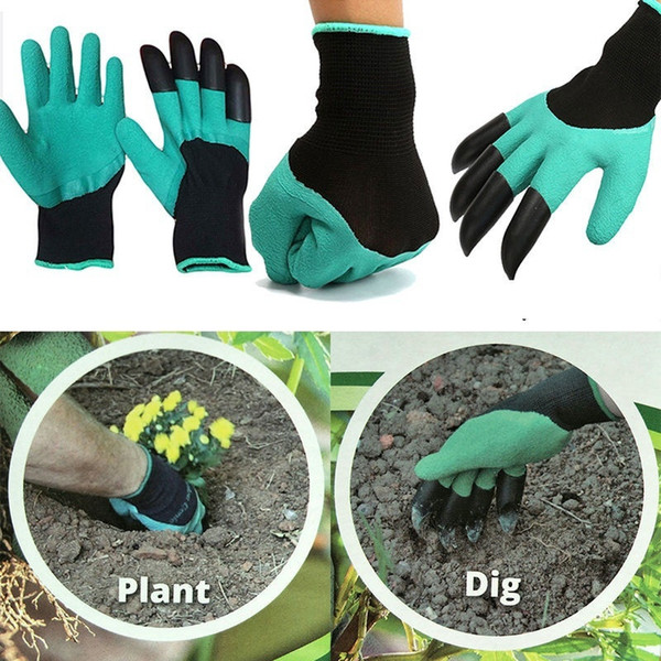 Gardening gloves With Fingertips Claws Quick Easy to Dig and Plant Safe for Rose Pruning Gloves Mittens Digging Gloves