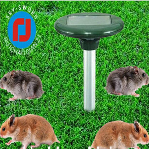 New Solar Powered LED Ultrasonic Gopher Mole Snake Mouse Animal Pest Repeller for Garden Yard Tools supplies