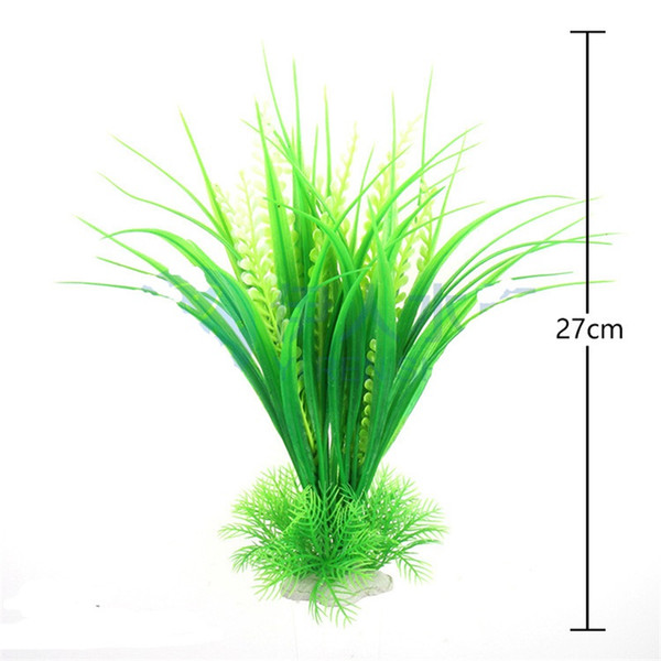 Hot New 27cm Eco Lovely Green Artificial Simulation Water Plants for Fish Tank Aquarium Decor accessoriesion