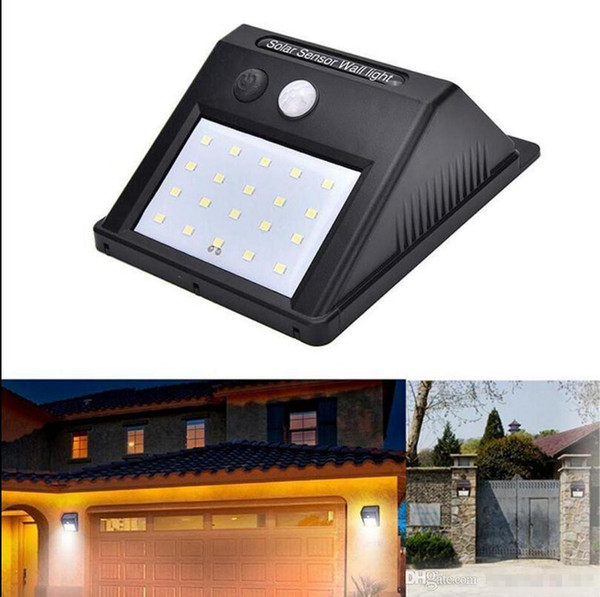 20 LED Solar Power Spot Light Motion Sensor Outdoor Garden Wall Light Security Lamp Gutter