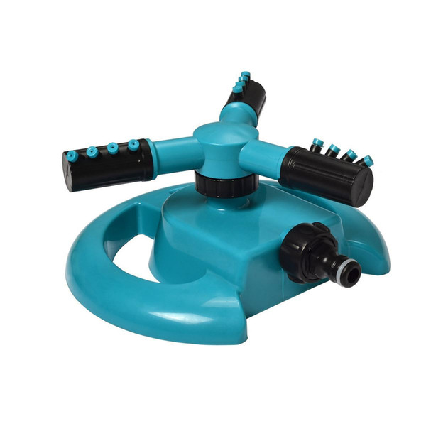 Garden Sprinklers Water Durable Rotary Three Arm Water Sprinkler 360 Degree Automatic Rotating Water Sprinkler System