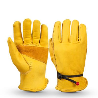 First layer leather work gloves Inner layer plus velvet gloves Labor insurance wear Keep warm Suitable for outdoor work Outdoor sports use