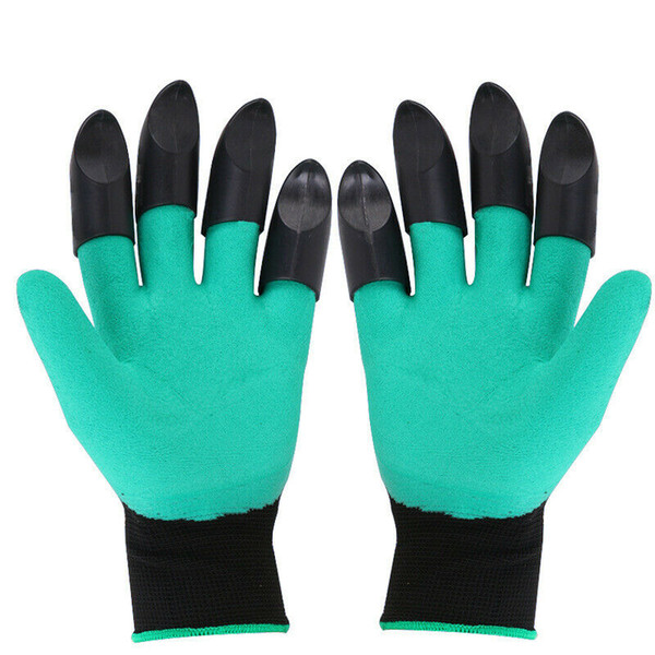 2019 New Gardening gloves With 8ABS Claw for Digging Planting with Unisex Garden Gloves 1Pair Green