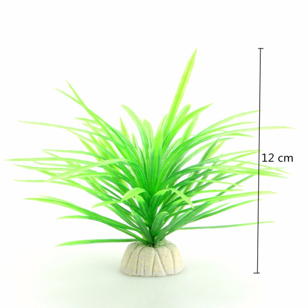 Simulation Artificial plants Aquarium Decor Water Weeds Ornament Plant fish tank aquarium Grass 12cm 5pcs Color Random