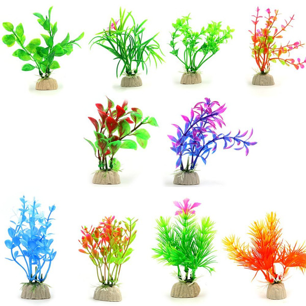 Artificial Aquarium Plants Plastic Water Plant Fish home restaurant Tank Decorations various styles