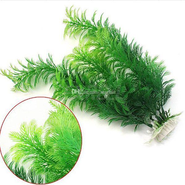 Simulation Water Grass Artificial Plants Plastic Grass decoration water fish tank Ornament Decoration Aquarium Fish Tank 30cm HH7-2032