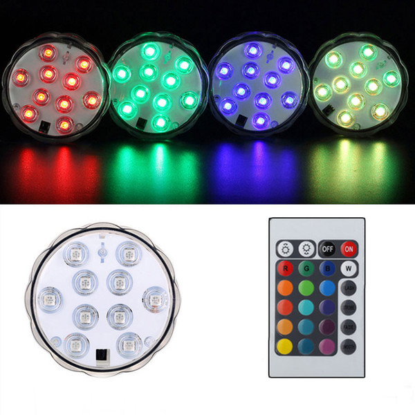 Mini Submersible Led Aquarium Light Waterproof Lamp RGB Remote Control For Fish Tank Colorful Lamp OOA5471