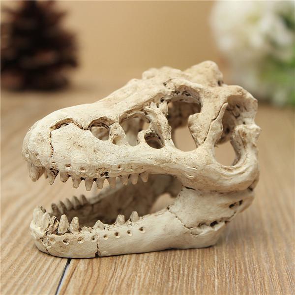 Wholesale-Aquarium Terrarium Decoration Crocodile Skull for Fish Tank Resin Ornament Intravital skull lizard scorpion box
