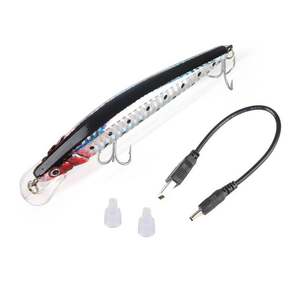 Brand New Rechargeable Twitching Fishing Lures Bait USB Recharging Cords