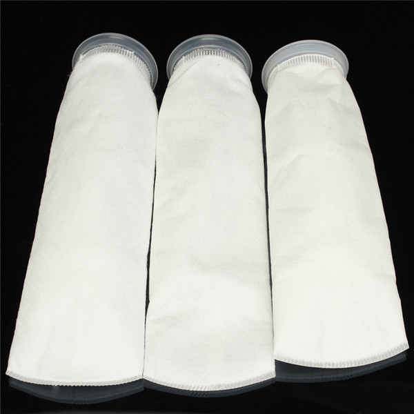 100/150/200 White Micron 4x15 Inch Fish Aquarium Marine Sump Felt Pre Filter Sock Bag High Density Of Interspace