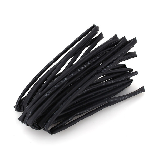 5m Heat Shrink Insulation Sleeving Tube Heatshrink Tubing Black Tube Wire Wrap Cable Kit Inner Diameter 3mm