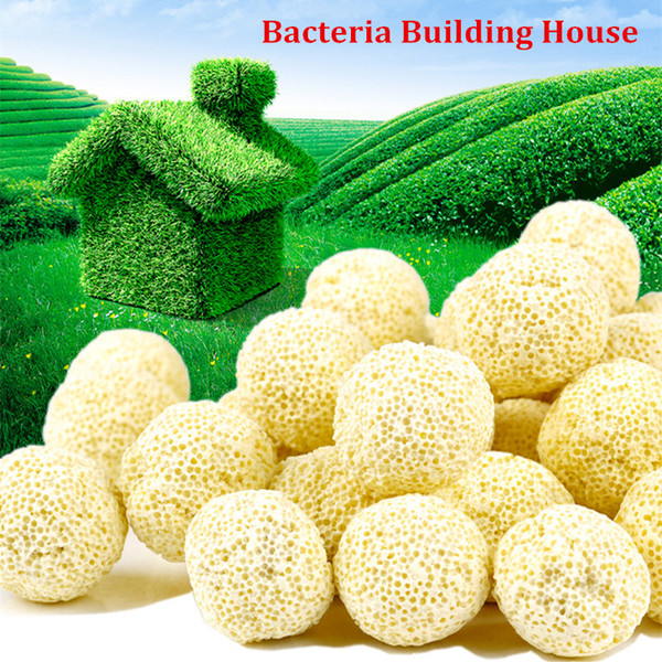 30pcs Ceramic Biochemical Ball Filter Media Nitrifying Bacteria House Aquarium Filter Accessories For Fish Tank Water Cleaning