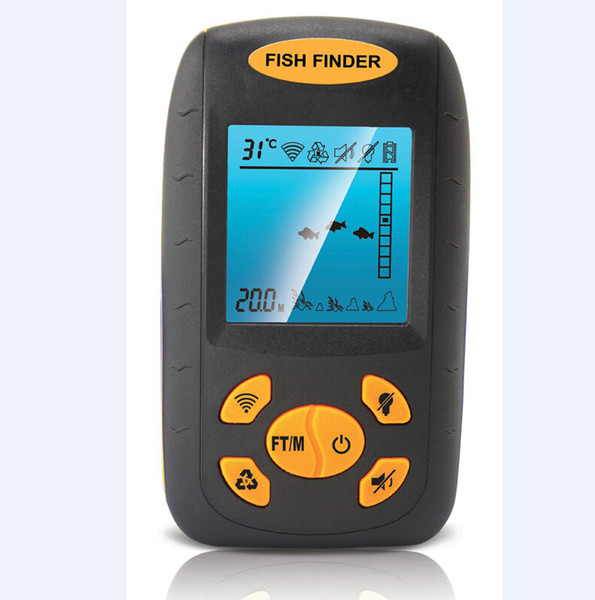 New Portable Electric Fish Finder Fish Detector Ultrasonic Wired and Wireless Fish Finder Fishfinder free shipping