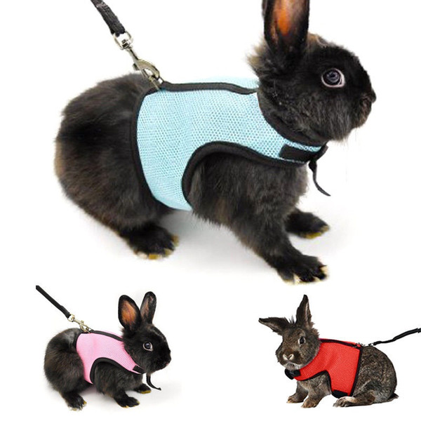 Small Pet Harness Leashes Soft Breathable Harness Leash Lead for Hamster Rabbit Guinea Pig Rat Ferret Cat