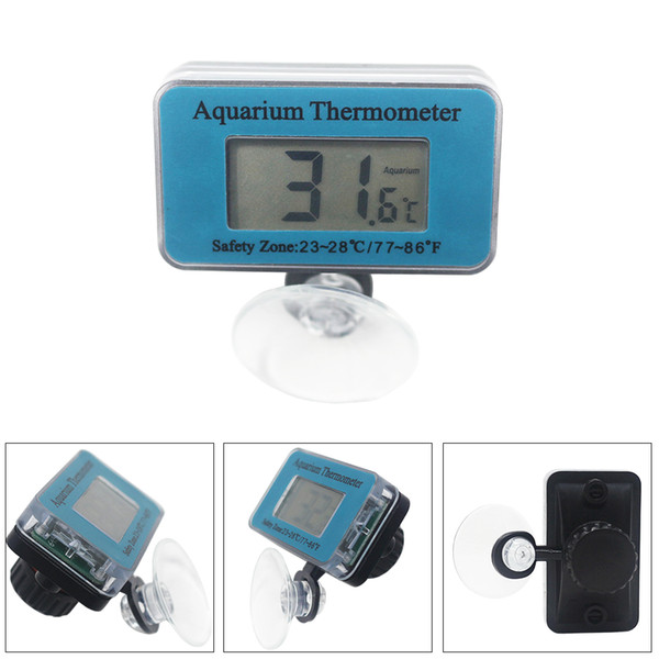 Waterproof Fish Tank Digital LCD Aquarium Thermometer SDT-1 23~28C Precision Super Absorption