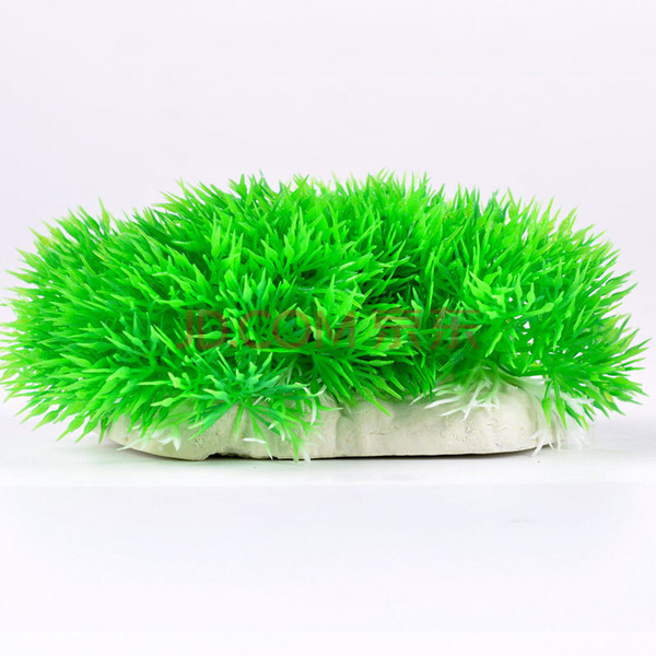 Simulation Aquatic Plants Fish Tank Ornament Artificial Aquatic Green Small Hill 18*7.5cm 100pcs