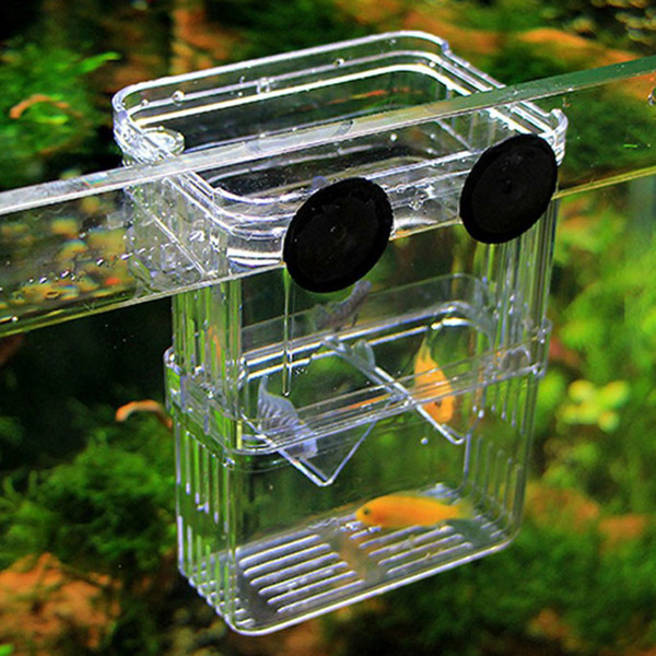 2016 new Transparent Fish Tank Aquarium Incubator Fish Breeding Hatching Boxes Multifunctional Acrylic Fish Breeding Isolation Box