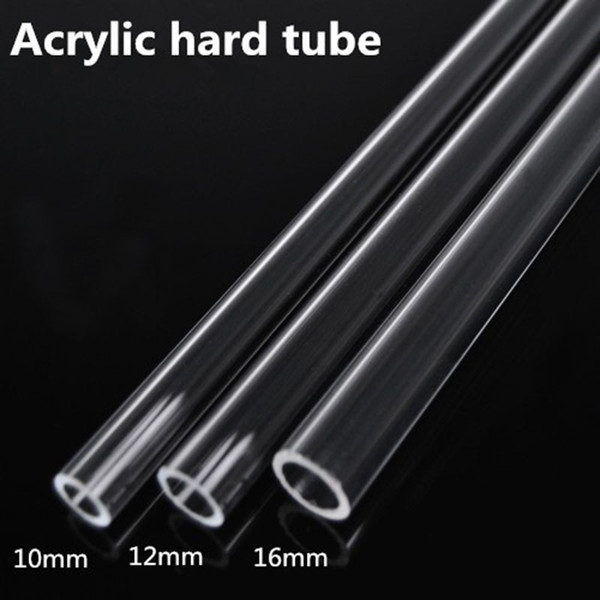 Plexiglass Acrylic Transparent Glass Tubes Pipes Organic Glass Tube Water Filtration Connecting Pipe for DIY Aquarium Fish Tank