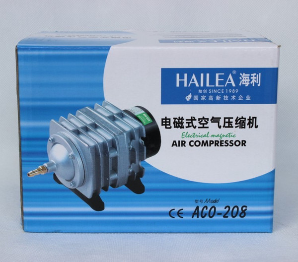 220V or 110V Hailea ACO-208 Electromagnetic air compressor portable koi fish tank bubble Aquarium air pump pond aerator