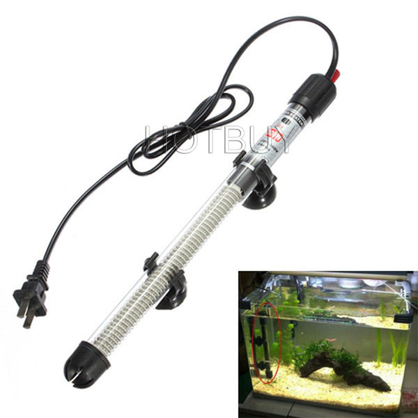 Adjustable 25W 50W 100W 200W 300W Submersible Aquarium Thermostat Heater Water Heater Tropical Aquarium Fish Tank #4353