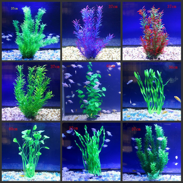 2018 NEW Simulation aquatic plants Submarine Ornament Artificial Green Underwater Plant Fish Tank Aquarium Decor free shipping