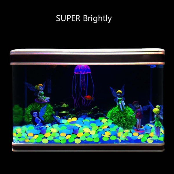 Home & Garden Luminous Stones Park Decor Road Pebble Glow in Dark Outdoor Fish Tank Decoration Rocks Aquarium H1014W