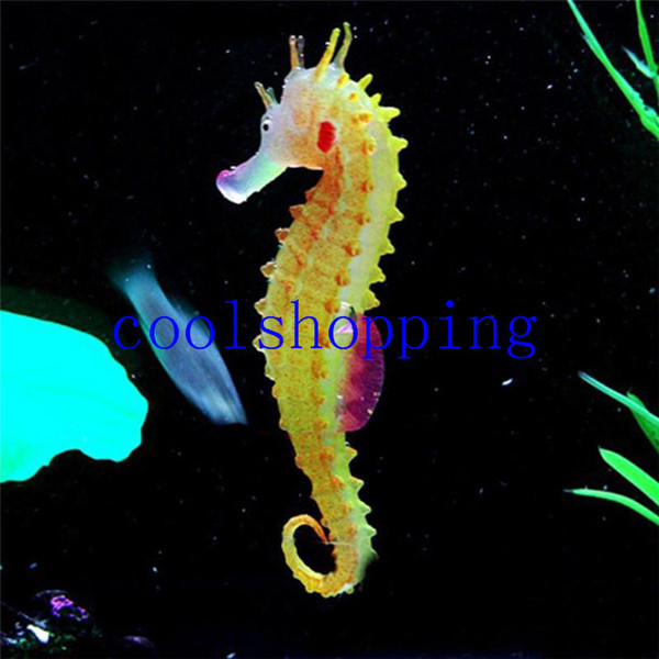 Luminous Sea Horse Hippocampus Ornaments Aquarium Artificial Fish Ornaments