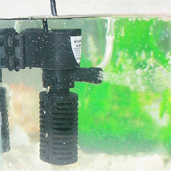 Multi-function 3 in 1 Aquarium Filter 3W 5W Mini Submersible Pump Internal Aquarium Fish Tank Filters Water Purifier US Plug