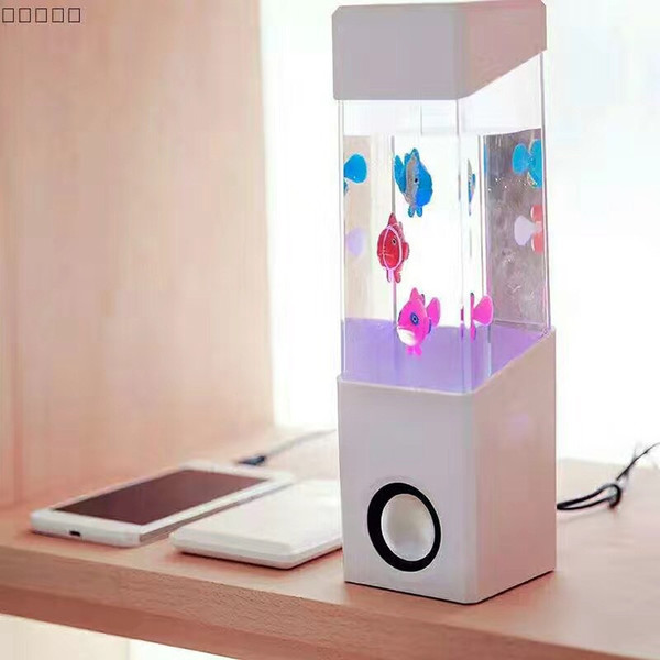 Factory private mode wireless Bluetooth speaker Bluetooth stereo Waterdance aquarium creative gifts custom lamp lights