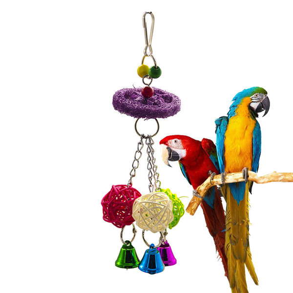 Parrot Articles Bird Toys Retinervus Luffae Fructus Sepaktakraw Gnaw Toys Security Non-toxic Wish Pets Articles